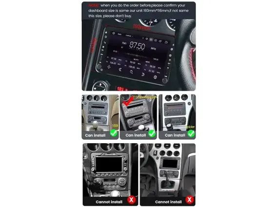 Магнітола для Alfa Romeo Spider/Brera 159 (2006-2012) Андроїд CarPlay