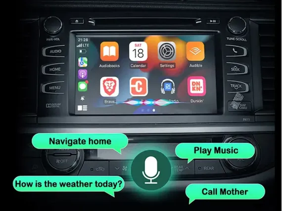 Беспроводной CarPlay и Android Auto для штатного экрана Toyota RAV4