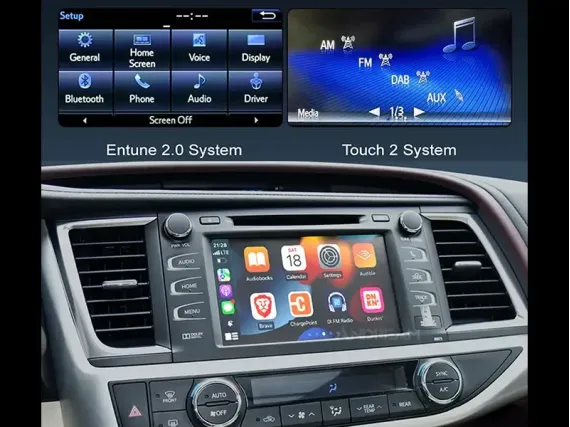 Беспроводной CarPlay и Android Auto для штатного экрана Toyota RAV4