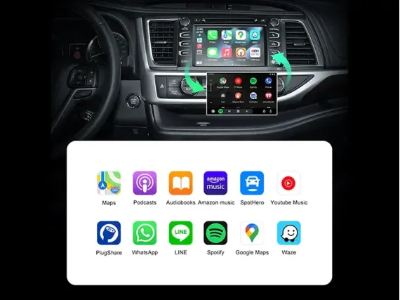 Беспроводной CarPlay и Android Auto для штатного экрана Toyota Verso