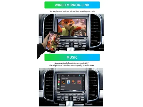 Бездротовий CarPlay та Android Auto для штатного екрана Porsche