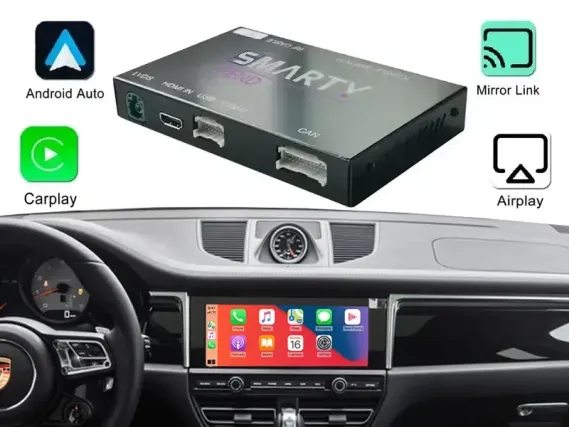 Бездротовий CarPlay та Android Auto для штатного екрана Porsche
