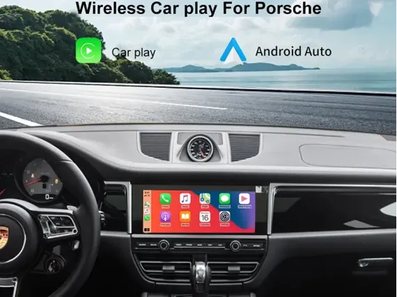 Бездротовий CarPlay та Android Auto для штатного екрана Porsche