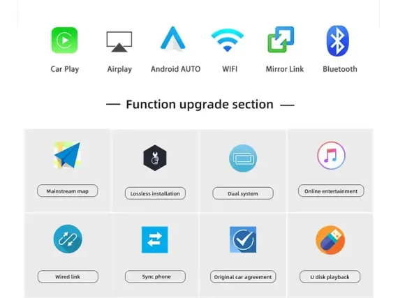 Бездротовий CarPlay та Android Auto для штатного екрана Jaguar F-Pace