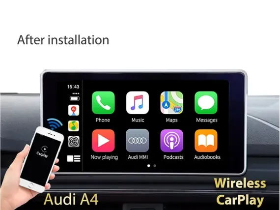 Бездротовий CarPlay та Android Auto для штатного екрана Audi Q7 2005+