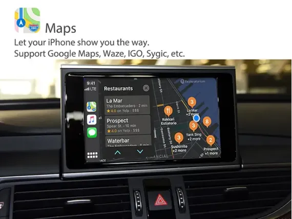 Бездротовий CarPlay та Android Auto для штатного екрана Audi Q2 2016+