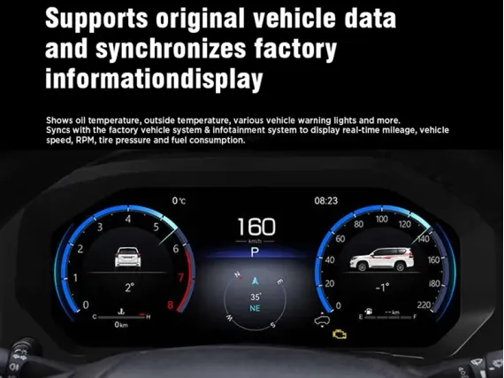 Цифрова панель приладів Toyota Alphard (2008-2015) | Plug & Play