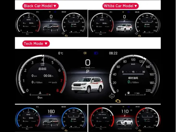 Цифрова панель приладів Toyota Alphard (2015-2023) | Plug & Play