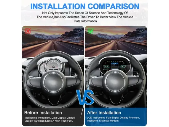 Mini R56 R60 (2007-2014) Цифровая приборная панель | Plug & Play