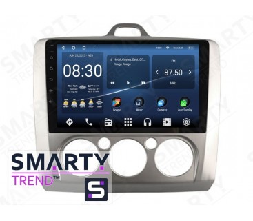 Штатная магнитола Ford Focus II 2009-2011 (Manual-Aircondition) – Android – SMARTY Trend - Steady