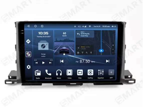 Магнитола для Toyota Highlander XU50 (2013-2019) Андроид CarPlay