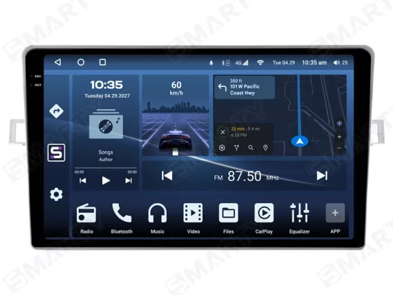 Магнітола для Toyota Verso R20 (2009-2018) Андроїд CarPlay