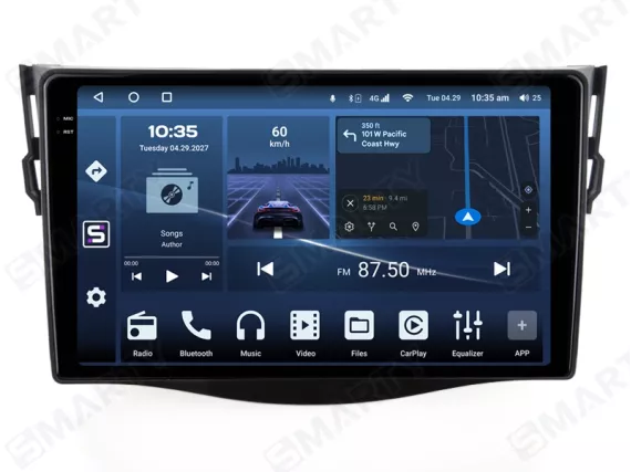 Магнітола для Toyota RAV4 XA30 (2005-2016) - 9 дюймів Андроїд CarPlay