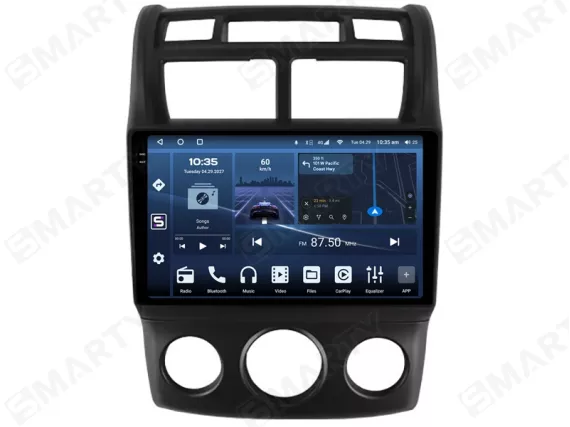 Магнитола для KIA Sportage 2  (2004-2010) Андроид CarPlay