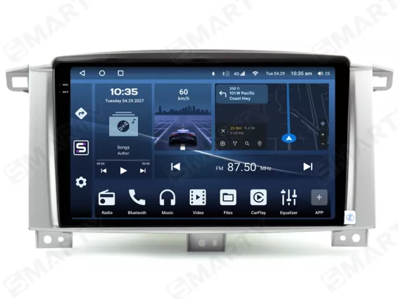 Магнітола для Toyota Land Cruiser 100 VX-R (2002-2007) Андроїд CarPlay