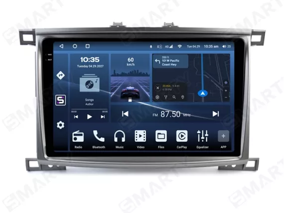 Магнитола для Toyota Land Cruiser 100 GX (2002-2007) - 10 inch Андроид CarPlay
