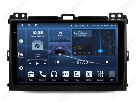 Toyota Land Cruiser Prado 120 LOW (2002-2009) Apple CarPlay