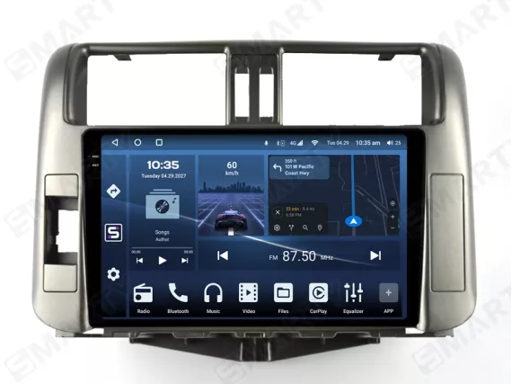 Магнитола для Toyota LC Prado 150 Low (2009-2013) Андроид CarPlay