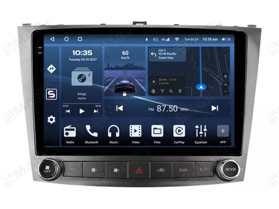 Магнитола для Lexus IS200 250 300 350 XE (2005-2010) Андроид CarPlay