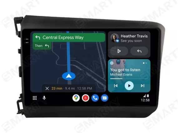 Honda Civic 9 Gen (2012-2015) Android Auto