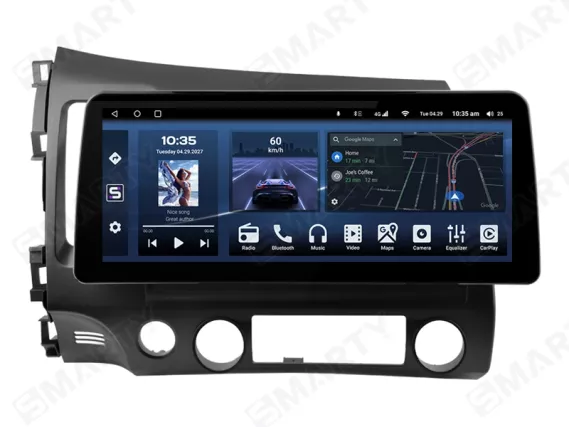 Магнитола для Honda Civic 8 (2005-2012) - 12.3 дюйма Андроид CarPlay