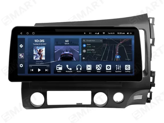 Магнитола для Honda Civic 8 (2005-2012) - 12.3 дюйма Андроид CarPlay