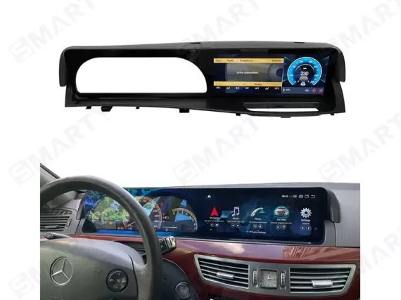 Магнітола для Mercedes S-Class W221 2005-2013 - 12.3 дюйми CarPlay