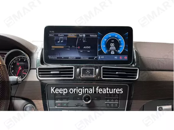 Магнитола для Mercedes GL/ML X166/W166 (2011-2016) - 12.3 дюйма Андроид CarPlay