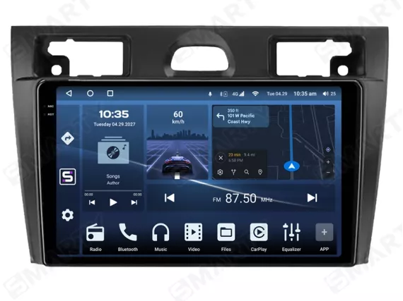 Магнитола для Ford Fiesta 6 Gen (2002-2008) Андроид CarPlay