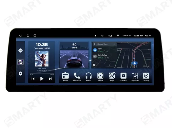 Магнитола для Honda CR-V 4 (2012-2017) - Top screen - 12.3 дюйма Андроид CarPlay