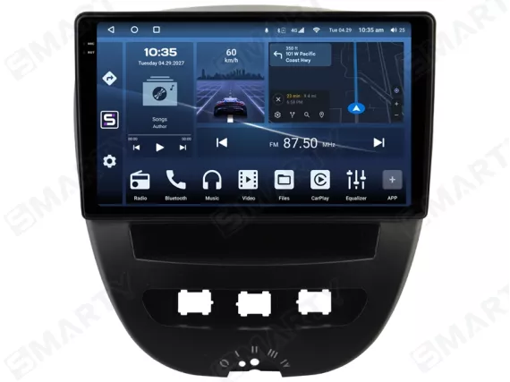 Магнітола для Citroen C1 (2005-2014) Андроїд CarPlay