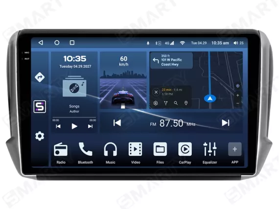 Магнитола для Peugeot 208 (2012-2019) Андроид CarPlay