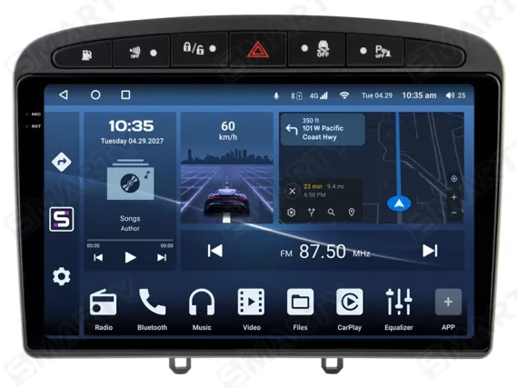 Магнитола для Peugeot 408 (2010-2014) Андроид CarPlay