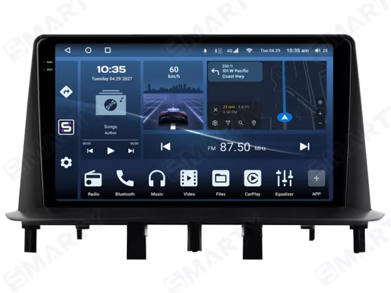 Магнітола для Renault Fluence (2009-2017) Андроїд CarPlay