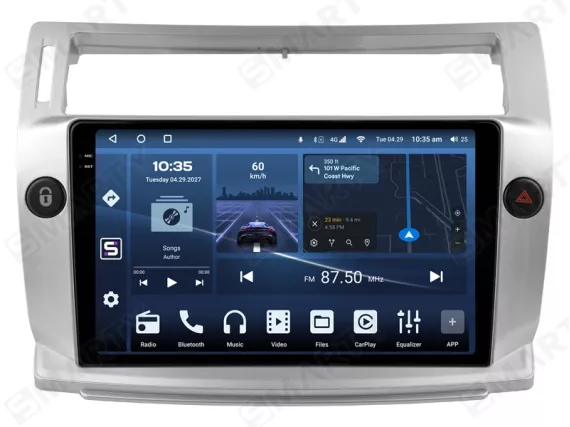 Магнітола для Citroen C4 / C-Quatre (2004-2009) Андроїд CarPlay