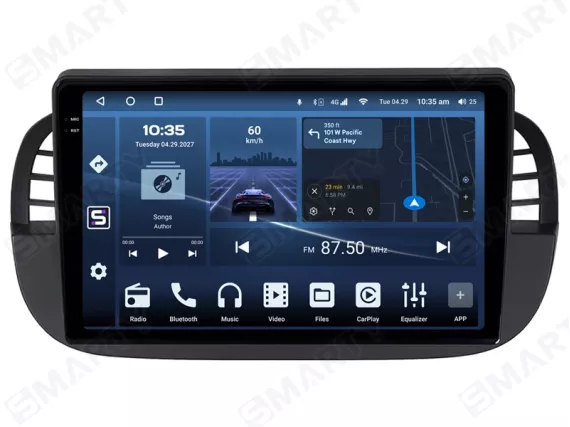 Магнітола для Fiat 500 (2007-2015) Андроїд CarPlay