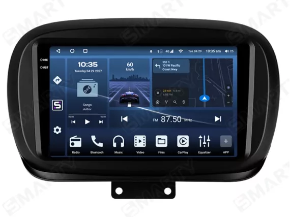 Магнитола для Fiat 500X (2014-2020) Андроид CarPlay