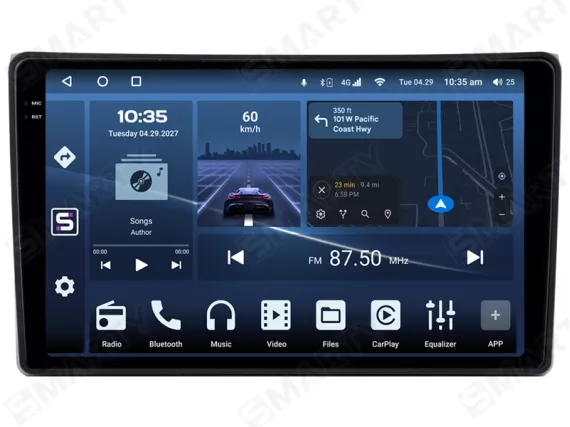 Магнітола для Audi A4 B6 (2000-2005) Андроїд CarPlay