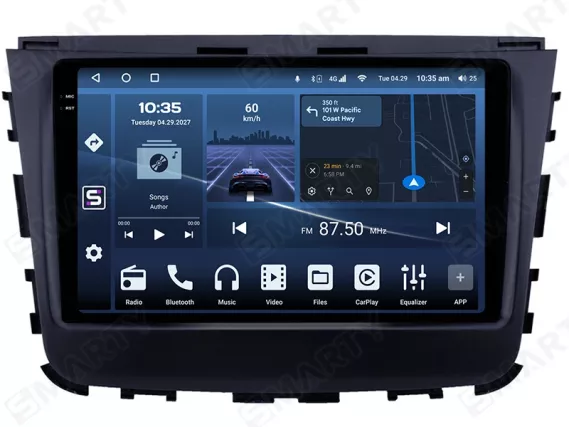 Магнитола для SsangYong Rexton Y400 (2017-2023) Андроид CarPlay