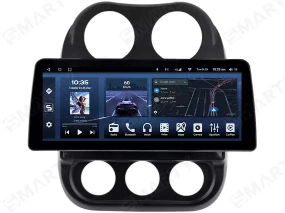 Магнітола для Jeep Compass MK Facelift (2011-2017) - 12.3 дюйми Андроїд CarPlay