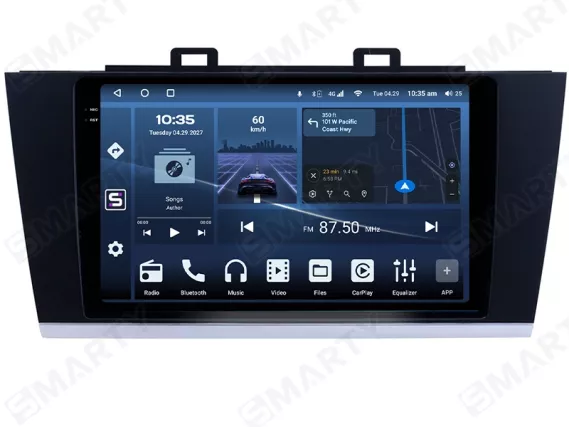 Магнитола для Subaru Legacy 6 Gen BN (2014-2019) - Bottom screen Андроид CarPlay