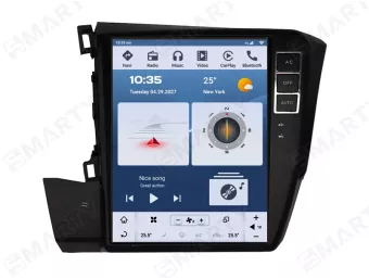 Магнітола для Honda Civic (2012-2015) Тесла - Snapdragon Андроїд CarPlay