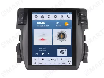 Магнитола для Honda Civic (2015-2021) Тесла - Snapdragon Андроид CarPlay