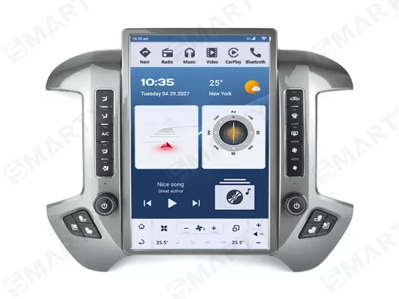 Магнітола для GMC Sierra (2013-2019) Тесла - 14.4 дюйми 2K Андроїд CarPlay