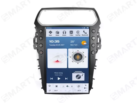 Магнітола для Ford Explorer (2011-2020) Тесла - 14.4 дюйми 2K Андроїд CarPlay