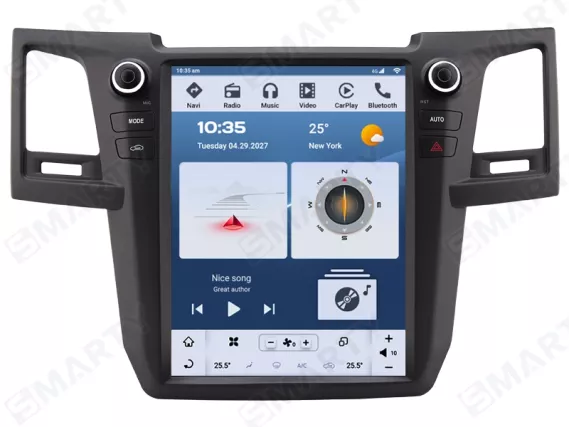 Магнітола для Toyota Fortuner (2004-2015) Тесла Андроїд CarPlay