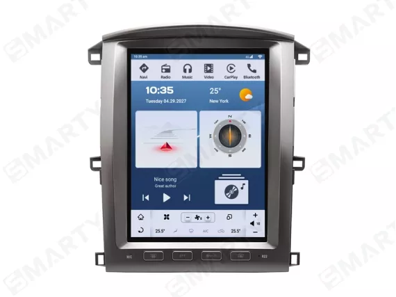 Магнитола для Lexus LX 470 Facelift (2003-2007) Тесла Андроид CarPlay