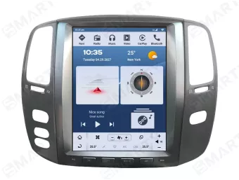 Магнитола для Toyota LC100 Facelift (2002-2007) Тесла Андроид CarPlay