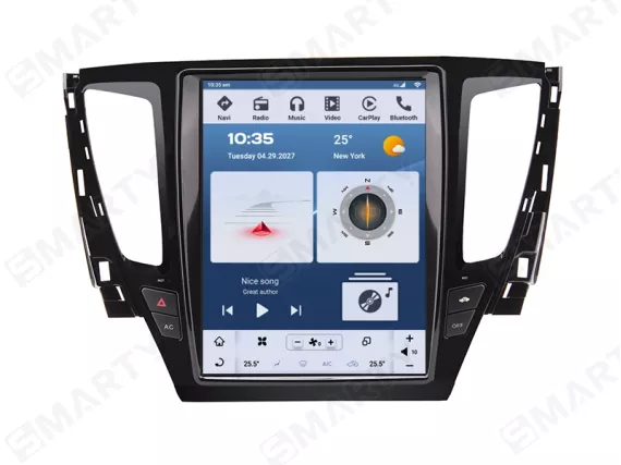 Магнитола для Mitsubishi Pajero Sport 3 (2015-2019) Тесла Андроид CarPlay