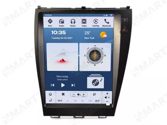 Магнитола для Lexus ES (2006-2012) Тесла - Snapdragon Андроид CarPlay